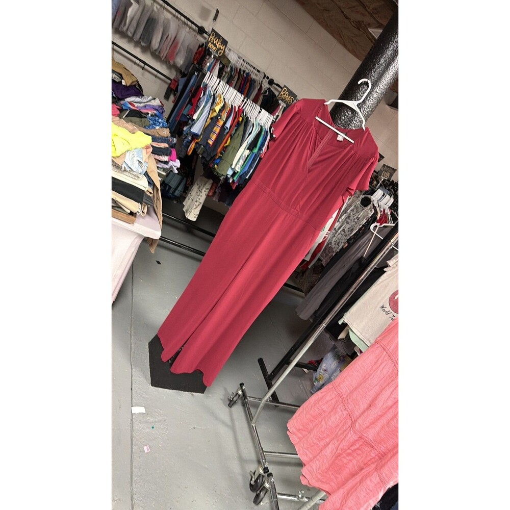 Venus Maroon V-Neck Cap Sleeve Maxi Dress - 0064